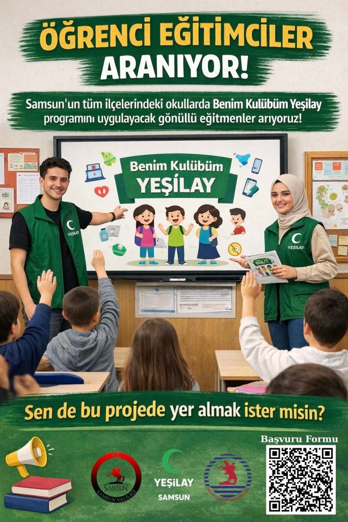 Benim Kulubüm Yeşilay Projesi Gönüllü Eğitimci Başvurusu